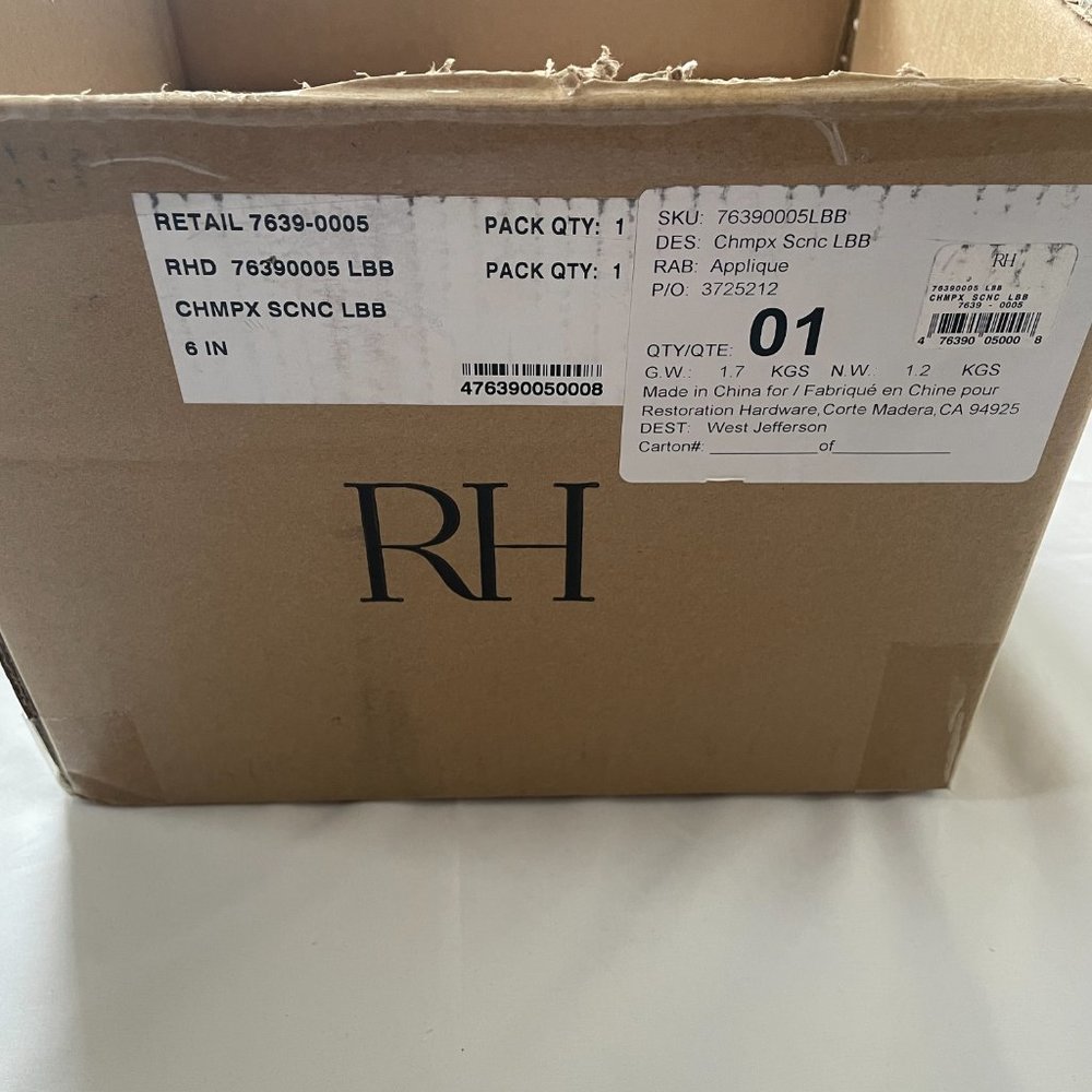 Restoration Hardware Lacquered Burnished Brass Champeaux Wall Sconce, Adjustable - Picture 3 of 16